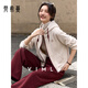 Fanximan apricot red casual sports sweatshirt suit for women 25 years new winter hooded jacket and trousers two-piece set A3173 apricot red M (recommended 100-110Jin Jin equals 0.5 kg)