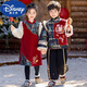 Disney New Year's greeting clothes for boys winter thickened children's New Year clothes for girls Hanfu Tang suit festive New Year's Day performance clothes official flagship Yunjin girls dress plus velvet 160