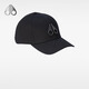 Moose KnucklesICON CAP Metal Logo Adjustable Baseball Cap for Men Black/Black Logo OS