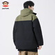 Paul Frank Japanese Retro Casual Down Jacket Men's 2026 Spring New Contrast Color Warm and Coldproof Versatile Fashion Top Khaki 85% White Duck Down M Recommended 100-120Jin Jin equals 0.5 kg