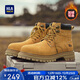 Hailan House HLA Couple Boots Retro Trendy Rhubarb Boots Men's Comfortable Autumn and Winter Martin Boots Men's T249 Earthy Yellow 43