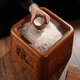 MPPMCK Japanese high-end solid wood rice barrel wooden rice cylinder household rosewood barrel moisture-proof sealed ebony solid wood rice storage box 20 Jin Jin equals 0.5 kg ebony (10kg/20 Jin Jin equals 0.5 kg)