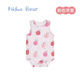 Nido Bear summer new baby jumpsuit for men and women, baby crawling suit, newborn harem bag, vest, pink apple 66cm