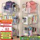 Shunyou schoolbag storage rack floor-standing transparent snack trolley multi-layer removable cosmetics storage rack SY-649