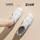 ZHR is a retro moral training shoe for women 2026 spring new style versatile soft sole comfortable white shoes casual sports shoes splicing women's shoes beige silver 40