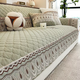 Yusenyi Thickened Snow Cotton Sofa Cushion Neil Clip Four Seasons Universal Bag Sofa Cover Fully Non-Slip Cushion Cover Winter Chenille - Thickened Cotton Sofa (Bean Green) Width 90x Length 280cm (One piece is not a complete set)