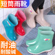 Women's spring and autumn short-tube fashion waterproof rain boots outer wear water shoes women's rain boots non-slip wear-resistant work rubber shoes overshoes waterproof and non-slip 316 low-tube khaki 37