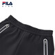 FILA Children's Clothing 2025 Winter New Boys' Middle-Large Children's Velvet Pants Dark Black-BK 150