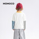 Mami Maka (MOMOCO) children's clothing boys' long-sleeved T-shirt 2026 spring style medium and large children's trendy fashion T-shirt white 90