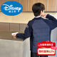Disney Boys New Year Down Jacket Youth School Uniform Artifact Student Cotton Jacket Winter Thickened Padded Top Warm Junior High Cotton Jacket Style Navy Blue 160 cm