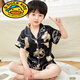 G.duck夏季短袖儿童睡衣冰丝薄款夏天男童真丝小女孩宝宝卡通家居服套装 673女童 170 10码建议身高105-115cm