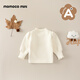 Mami Maca (MOMOCO) Girls' Bottoming Shirt 2025 Winter Baby Cute Exquisite Flowers Versatile and Comfortable Bottoming Shirt Apricot 90