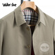 Walker Shop Mid-length men's windbreaker, high quality pure cotton, business casual coat, fashionable business lapel coat, men's khaki 4XL