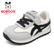 BOBDOG children's shoes spring new style boys' comfortable and versatile casual shoes 2026 big children's low-cut running shoes children's sports shoes for women m/black 26 suitable for feet 15.8cm long