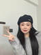 Xiaohongshu recommends elegant and versatile beret for women spring and autumn new knitted hat retro wool white 55-59cm one size