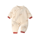 YEE SI Ying's same style purchase product newborn cotton coat, autumn and winter quilted thickened warm baby jumpsuit, monk turmeric deer (thickened 180g weight) 52 cm for pregnancy or postpartum baby