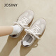 Zhuoshini Retro Forrest Training Shoes Women's 2026 New Spring Sports Women's Shoes Thick Soled White Shoes Versatile Sneakers Beige 40