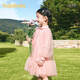 BALABALA balaOne BALABALA children's clothing children's dress girls 2026 new spring dress shirt mesh skirt ballet pink 00366 90