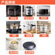 WCZ quality same style ceramic white porcelain water-proof stew pot bird's nest household soup cup binaural dessert BB nutrition cup electric rice cooker black brown 0.35L stew pot + lid