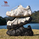 Camel (CAMEL) Yunshan 1.ª generación Otoño al aire libre Senderismo y montañismo Zapatos casuales, feos y lindos para parejas G15S076104 Negro 42