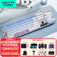 罗技（Logitech）K845 机械键盘 有线游戏电竞电脑办公全尺寸发光 104键崩坏星穹定制键帽套装 送鼠标垫 K845青轴+绫波丽键帽款 104
