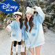 Didi HEYDIDY Christmas parent-child outfits, different mother-daughter styles, stylish autumn and winter high-end sweatshirts for a family of four, 2024 new style, light blue, love heart detachable, 165 mother size S (80-108 Jin Jin is equal to 0.5 kg)