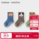 Bala Bala One socks winter warm socks infant floor socks anti-cold jacquard three pairs 208425172202
