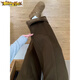 First diameter brown velvet pants for women, winter wide-leg jeans, large size, fat girl, slim, narrow straight pants, pear-shaped newspaper, coffee color M, recommended 90-100 Jin Jin is equal to 0.5 kg