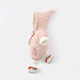 G.duck little yellow duck children's clothing baby clothes plus velvet thickening warm clothes newborn winter jumpsuit full moon climbing suit pink 66cm