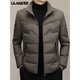 利郎商场同款男士轻薄羽绒服男立领商务休闲保暖鸭绒外套中男装90白鸭 卡其色 M 170 建议体重100-125斤