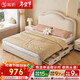Jianxin leather bed 1.8m x 2m modern simple master bedroom cream style soft bag storage student bed leather bed T56-1