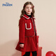 Disney children's clothing girls' suit spring and autumn 2026 new style children's red quilted jacket and skirt two-piece suit