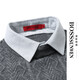 Bosssunwen 100% wool spring recommended fake two-piece skin-friendly warm knitted sweater wavy jacquard men's cardigan gray 2XL