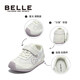 Belle Children's Shoes Girls' Sports Shoes Spring New Products Children's Shoes Baby Casual Moral Training Shoes Little Girls Forrest Gump Running Shoes Mi/Purple 36 Suitable for Feet Length Approximately 22.3-22.7cm