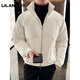 LILANZ official feeling thin down jacket men's winter warm and handsome 2025 new casual trendy short loose jacket gray (high quality) - flagship model L (130-150Jin Jin equals 0.5kg)