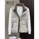 Snow Flying (SNOWFLYING) high-end winter new style men's stand-up collar down vest waistcoat no-wash versatile fashion versatile handsome top trend black