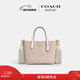 COACH Outlet Women's Bag Classic Logo CITY Mini Tote Bag Shoulder Crossbody Bag Handbag Gift City15 IM/Sand Yellow/Chalk White