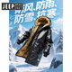 JEEP SPIRIT Jeep extended leather jacket and leather pants suit men's velvet thickened outdoor windproof, waterproof, warm and cold-resistant leather jacket for work, extended top, velvet, thickened XL Weight 100-120Jin Jin is equal to 0.5 kg