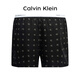 Calvin KleinCK男士棉质时尚舒适平角内裤 2条装 NB1396A  TMY褐/黑 M