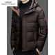 Emporio Armani EA7 Armani winter business casual down jacket men's thickened bread coat warm jacket young and middle-aged men's short duck black M suitable for 100-125Jin Jin equals 0.5 kg