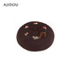AJIDOU Forest Letter Series Squirrel Felt Beret New Year's Eve Gift Dark Brown One Size