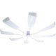 Air conditioner outlet windshield ceiling air conditioner windshield anti-direct blow guide fan ceiling machine free of installation transparent ceiling fan wind guide plate with adjustable angle 4 pieces