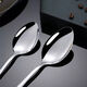Yusenyi 304 stainless steel spoon, household western food spoon, thickened children's coffee spoon, hotel dining room spoon, No. 1 tip spoon, about 0.5cm long, suitable for main meals, etc.