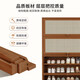 Shoe storage artifact shoe cabinet at home doorway outdoor multi-layer simple entry storage bamboo shoe rack new style brown plastic rattan door extended version 11 layers 100 long (widened 32CM)