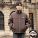 LILANZ official 2025 new men's high-end stand-up collar thickened down jacket winter trendy brand coat white duck down winter coat YR2558 black - flagship model L (120-135Jin Jin equals 0.5kg)