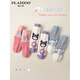 Palanduo girls' cartoon cute mid-calf socks for autumn and winter, thickened, comfortable and warm double-sided velvet cute children's socks, together, 3 styles, 1 pair each, 3 pairs S (1-3 years old) recommended shoe size 18-23