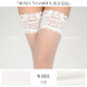 Limerence M Limerence Monet Garden Silky Glossy Stockings Women's Thin Spring and Autumn Stockings Sexy Lace High Stockings White M 0.01 Silky Style One Size (150-180c)