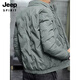 JEEP SPIRIT Winter Men's Light Regular Down Jacket 2025 New Stand Collar Warm Windproof Jacket Men's Commuting Versatile Black M Recommended 95-120Jin Jin is equal to 0.5 kg