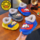 G.duck Ultraman cotton slippers for children and babies in autumn and winter waterproof anti-slip plus plush slippers cartoon boy slippers gray size 24-25 inner length 15cm1-2 years old