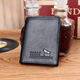 Red Dragonfly Men's Genuine Leather Wallet Short Thickened First Layer Cowhide Horizontal Soft Leather Large Capacity Wallet Business Men's Bag Black Vertical Style Free Driver's License Book